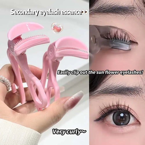 Cappuvini Eyelash Curler, Borderless Toothed Comb, Natural Curling and Eyelash Shaping Wonder, Beginner'S Wide-Angle Eyelash Cur