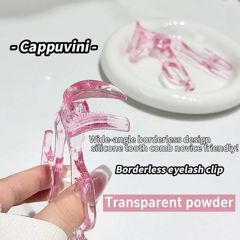Cappuvini Eyelash Curler, Borderless Toothed Comb, Natural Curling and Eyelash Shaping Wonder, Beginner'S Wide-Angle Eyelash Cur