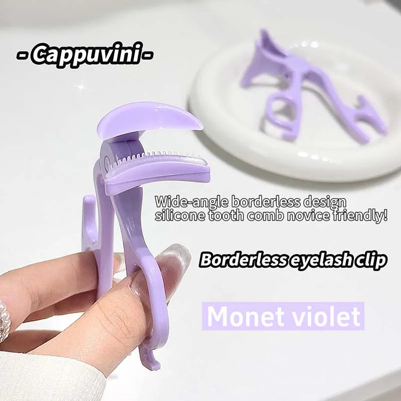 Cappuvini Eyelash Curler, Borderless Toothed Comb, Natural Curling and Eyelash Shaping Wonder, Beginner'S Wide-Angle Eyelash Cur