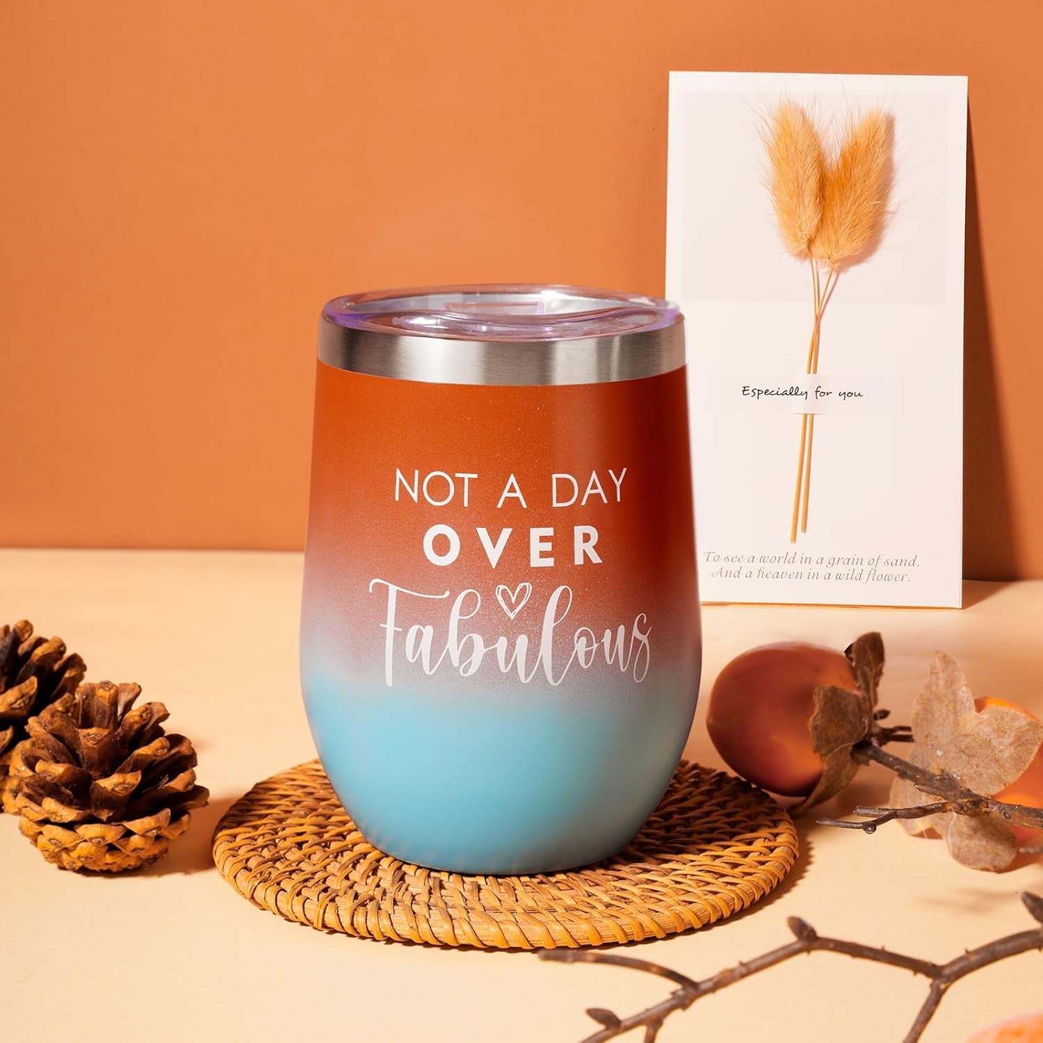 Grandma Christmas Gifts Basket,Orange Birthday Gifts for Mom Women Her Girlfriend Wife Coworker W/Fall Cozy Socks& Blanket,Autumn Self Care Package Bath Set,Thanksgiving, Christmas Gifts Box for Women